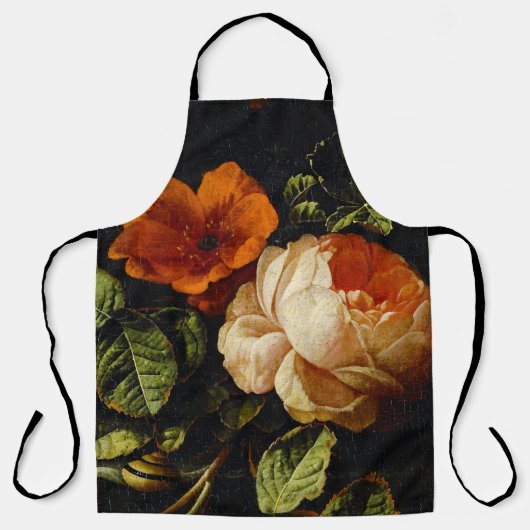 Tablier Elias van den Broeck, Still Life avec des Roses (Recto)
