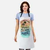 Tablier Elle Déplacera Montagne Word Art (Porté)