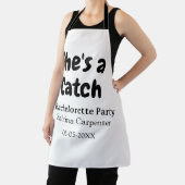 Tablier Elle est un nom de fête de bachelorette date simpl (Insitu)