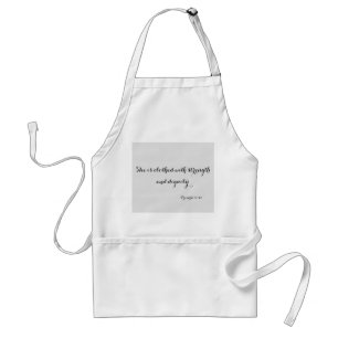 Tablier Elle est vêtue avec force et dignité - Apron