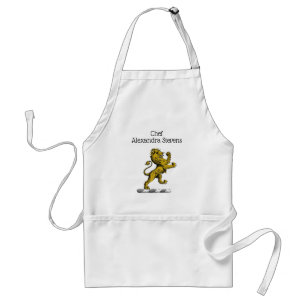 Tablier Emblème de crête de lion debout héraldique C