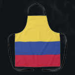 Tablier Emblème du drapeau colombien<br><div class="desc">Colombie Patriotic Home Cadeau Design. Symbole Pays Souvenir. Marque Politique Nationale Présente. Homeland Symbol Présentation.</div>