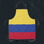Tablier Emblème du drapeau colombien<br><div class="desc">Colombie Patriotic Home Cadeau Design. Symbole Pays Souvenir. Marque Politique Nationale Présente. Homeland Symbol Présentation.</div>