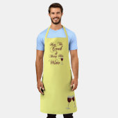 Tablier Embrasse la Cuisinière et apporte son vin (Porté)