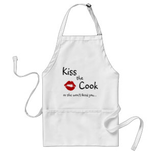 Tablier Embrasse la cuisinière, ou elle ne te nourrira pa