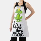 Tablier Embrasse la Grenouille verte Cook Prince Crown drô (Insitu)