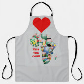 Tablier Embrasse le Cook ! J'aime l'Afrique (Recto)