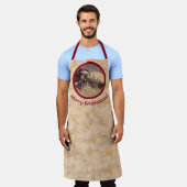 Tablier Embrasser Père Noël et Moose Apron (Porté)
