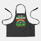 Tablier embrassez-moi quand même irish humour design-63942 (Recto)