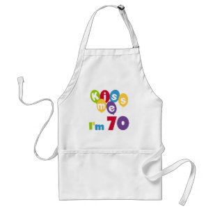 Tablier Embrassez-moi que je suis 70 T-shirts et cadeaux
