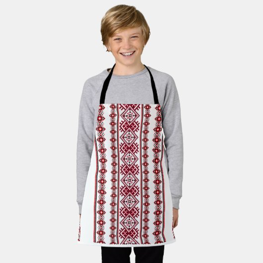 Tablier Embroderie ukrainienne Vyshyvanka (Porté)
