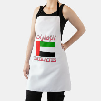 Tablier Emirates Drapeau des Émirats Arabes Unis et anglai