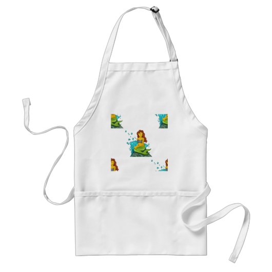 Tablier emoji mermaid (Devant)