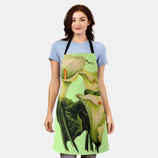 Tablier empreinte calla (Porté)