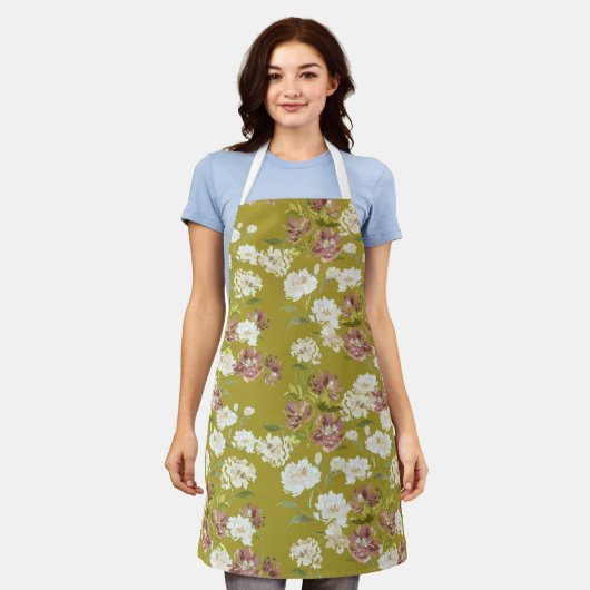 Tablier Empreinte de fleur de moutarde (Porté)