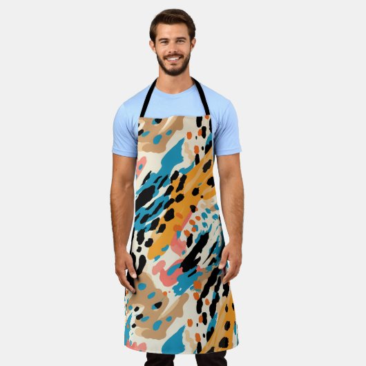 Tablier Empreinte de léopard Abstrait (Porté)