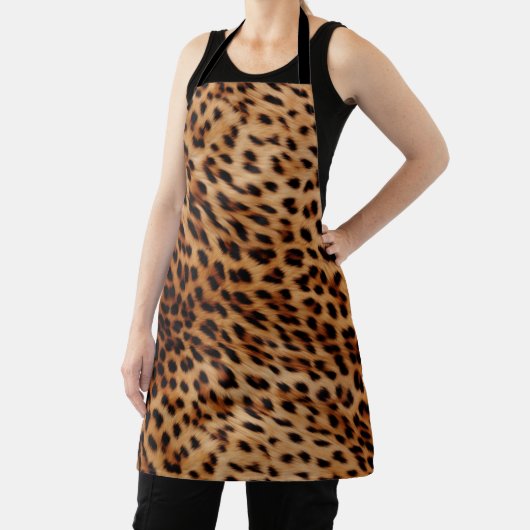 Tablier Empreinte de léopard Brown de crème (Insitu)