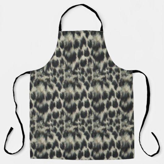 Tablier Empreinte de léopard de neige (Recto)