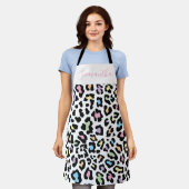 Tablier Empreinte de léopard Glam Apron (Porté)