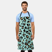 Tablier Empreinte de léopard, motif animal (Porté)