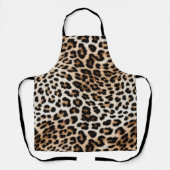 Tablier Empreinte de léopard noir crème (Recto)