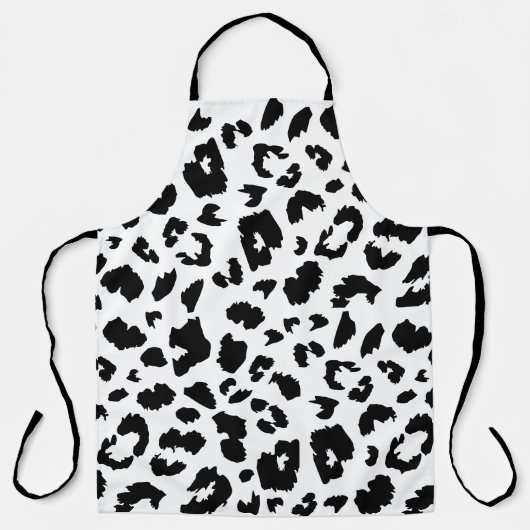 Tablier empreinte de léopard personnalisable (Recto)
