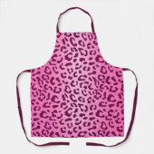 Tablier Empreinte de léopard rose élégant (Recto)