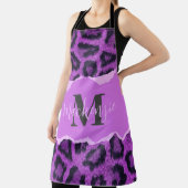 Tablier Empreinte de léopard violet (Insitu)