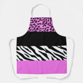 Tablier Empreinte de léopard, Zebra Print, Poster de anima (Recto)