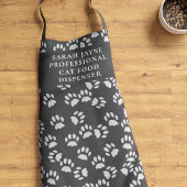 Tablier Empreinte de patte de chat Motif Funny Pet Lover's