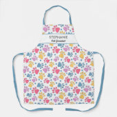 Tablier Empreinte de patte de chien Groomer animal de comp (Recto)