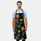 Tablier Empreinte florale transparente (Porté)