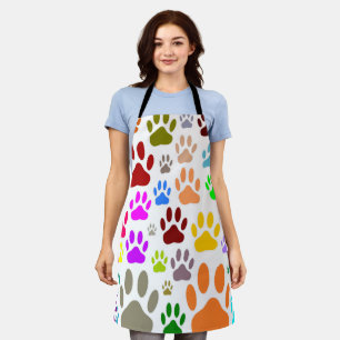 Tablier Empreintes de pattes de chiens partout