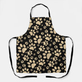 Tablier Empreintes de pattes de chiens Sepia (Recto)