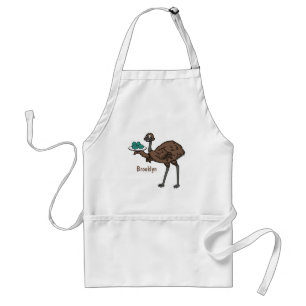 Tablier Emu avec dessin animé d'oeufs