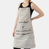 Tablier en bois rustique personnalisé (Insitu)