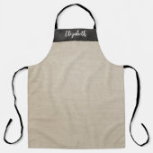 Tablier en lin simple moderne (Recto)