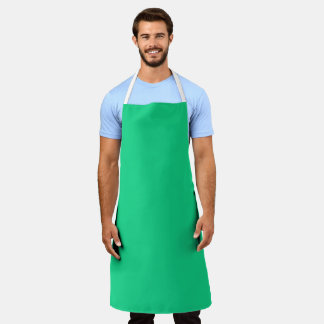 Tablier en lin vert citron vintage