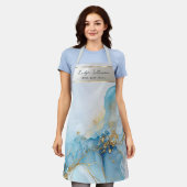 tablier en marbre bleu (Porté)