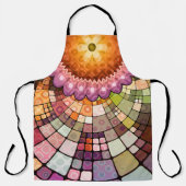 Tablier en mosaïque Abstraite colorée (Recto)
