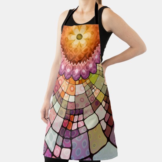 Tablier en mosaïque Abstraite colorée (Insitu)