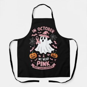 Tablier En Octobre Nous Portons Rose Sorcière Fantôme Canc