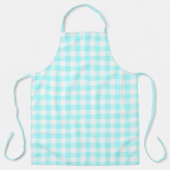 Tablier en vichy Vérifier Motif bleu clair (Recto)