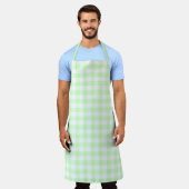 Tablier en vichy Vérifier Motif Vert clair (Porté)