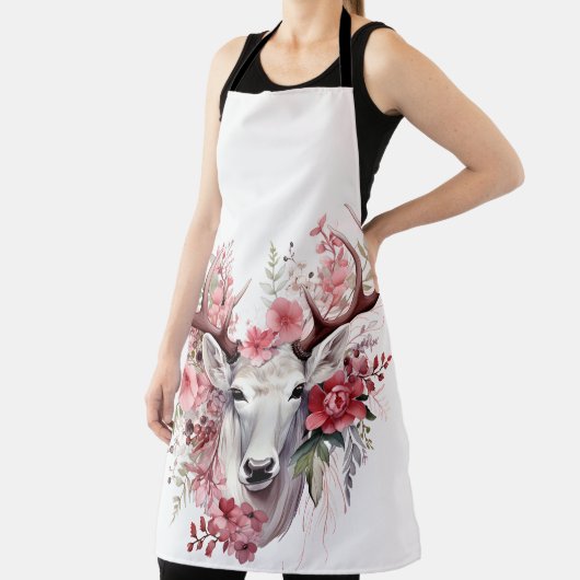 Tablier 🌸 Enchantée Floral Stag Apron 🌸 (Insitu)
