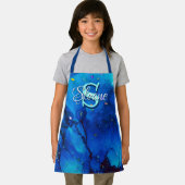 Tablier Encre d'alcool sous-marine bleu profond (Insitu)