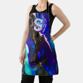 Tablier Encre D'Alcool Violet Sauvage Tout-En-Dessus Impri (Insitu)