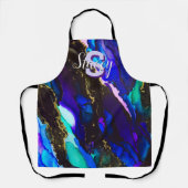 Tablier Encre D'Alcool Violet Sauvage Tout-En-Dessus Impri (Recto)