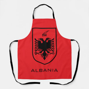 Tablier Encre de patrimoine du blason national albanais