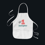 Tablier Enfant #1 aide enfants tablier unisex garçon fille<br><div class="desc">amusant tablier enfants imprimés pour aider avec toutes les tâches ménagères</div>